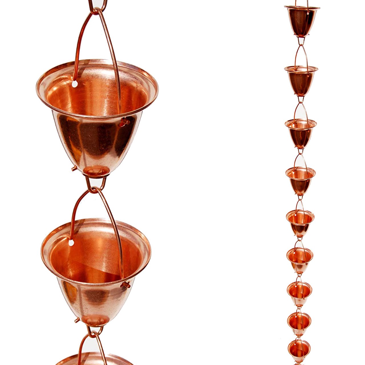 Stanwood Rain Chain: Large Cup/Bell 8-ft – stanwoodbrands