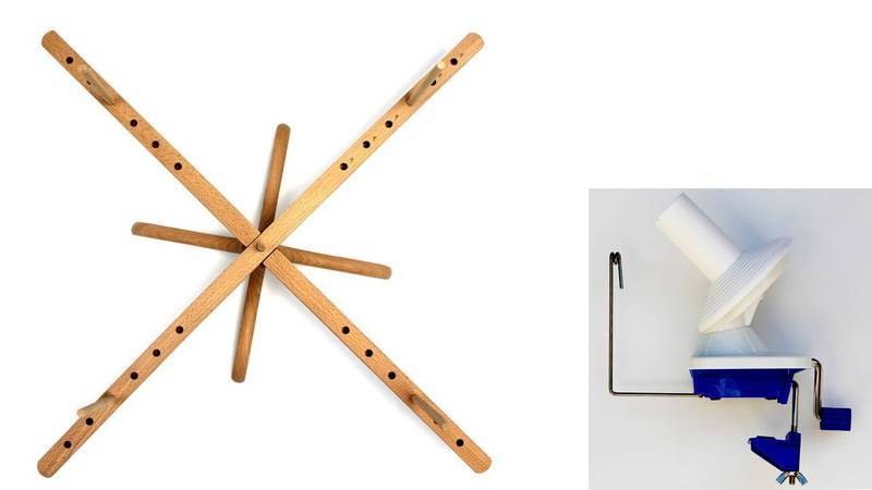 Tabletop Amish Style Yarn Swift/ Ball Winder YBW-A Combination #3