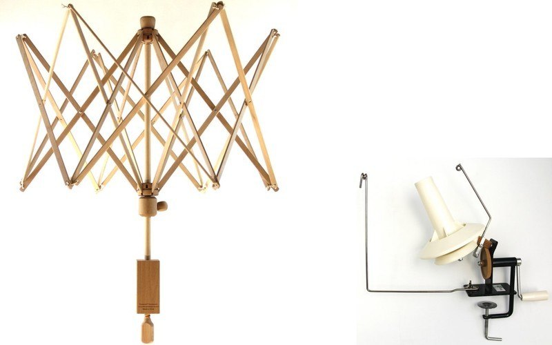 Large Umbrella Yarn Swift/ Large Metal Ball Winder Combination #7