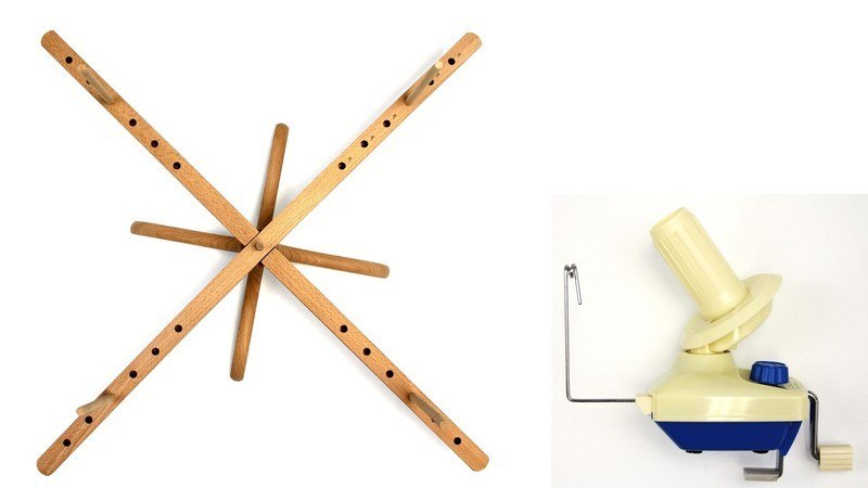 Tabletop Amish Style Yarn Swift/ Ball Winder YBW:B Combination #4