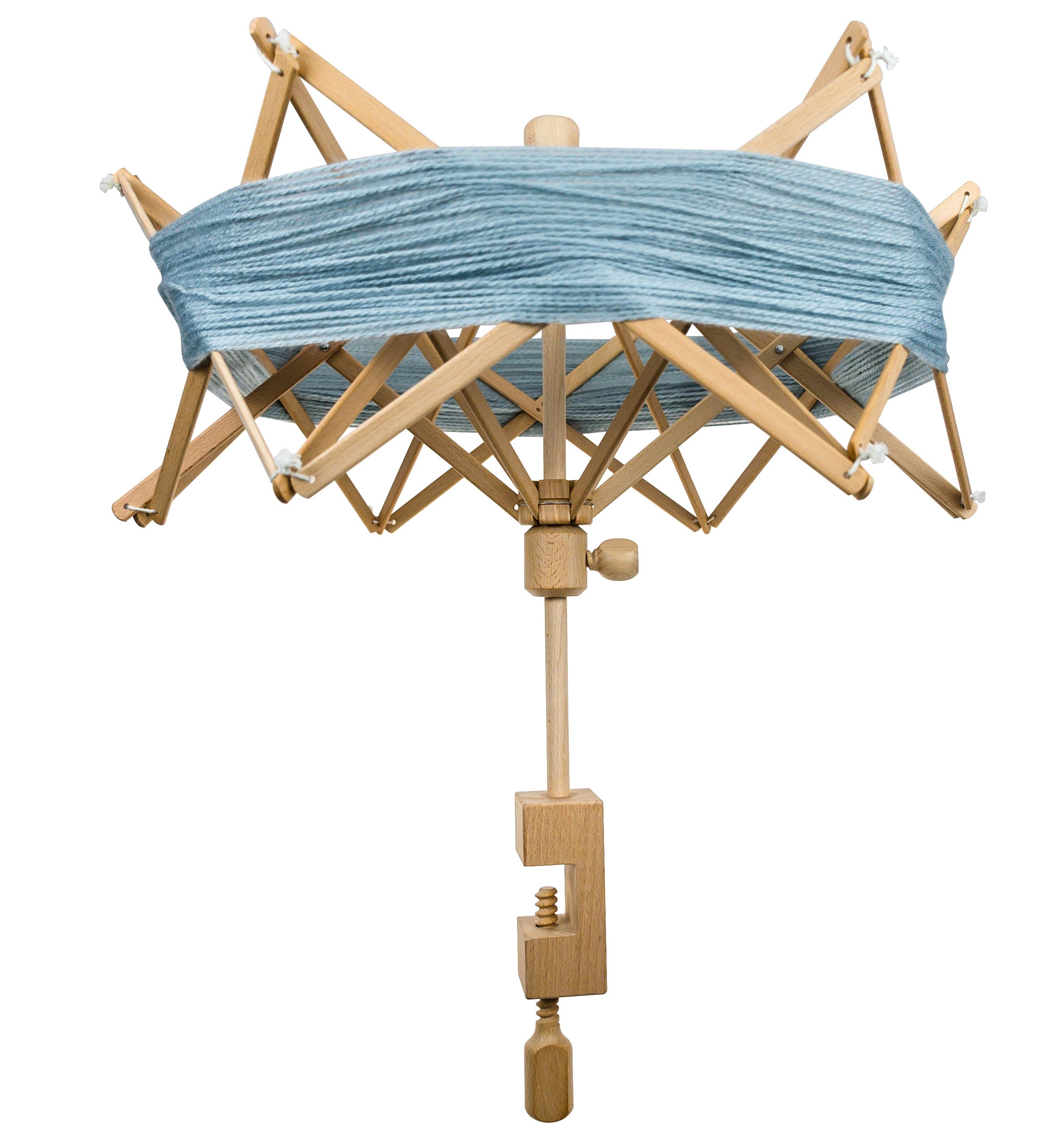 white Yarn Winder Holder Wooden Yarn Swift Umbrella Table Top Yarn Winder,  Size: Large at best price in Bijnor