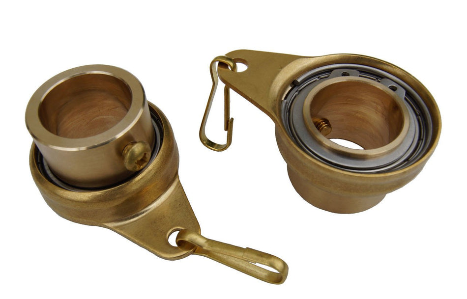 Non Tangle Flagpole Swivel/Rotating Ring,  Brass Spinner with Stainless Steel Bearing - 1", Pack of 2 - Imported